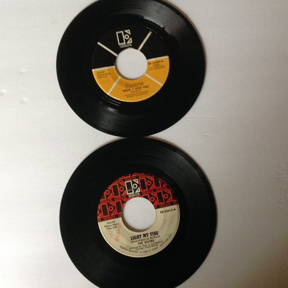 Two 45s by The Doors - Picture 1 of 3